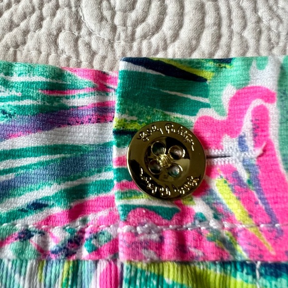 Lilly Pulitzer Nikki Skort Colorful Palm Fabric Size 4 Spring Summer - Picture 3 of 6